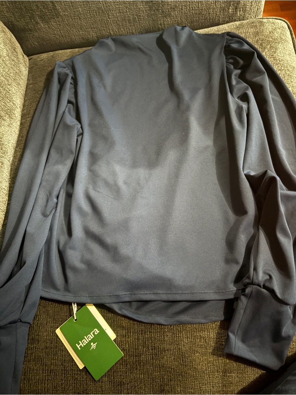 HALARA Navy Long Sleeve Active Top